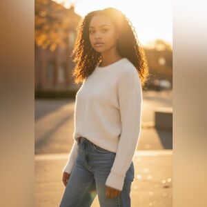 NEW Old Navy Women's Soft White Sweater XL